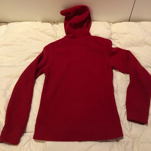 Warm Aeropostale orange and red soft zip up - Picture 4 of 5